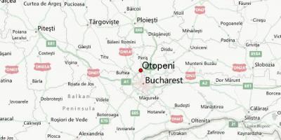 Το αεροδρόμιο Otopeni εμφάνιση χάρτη