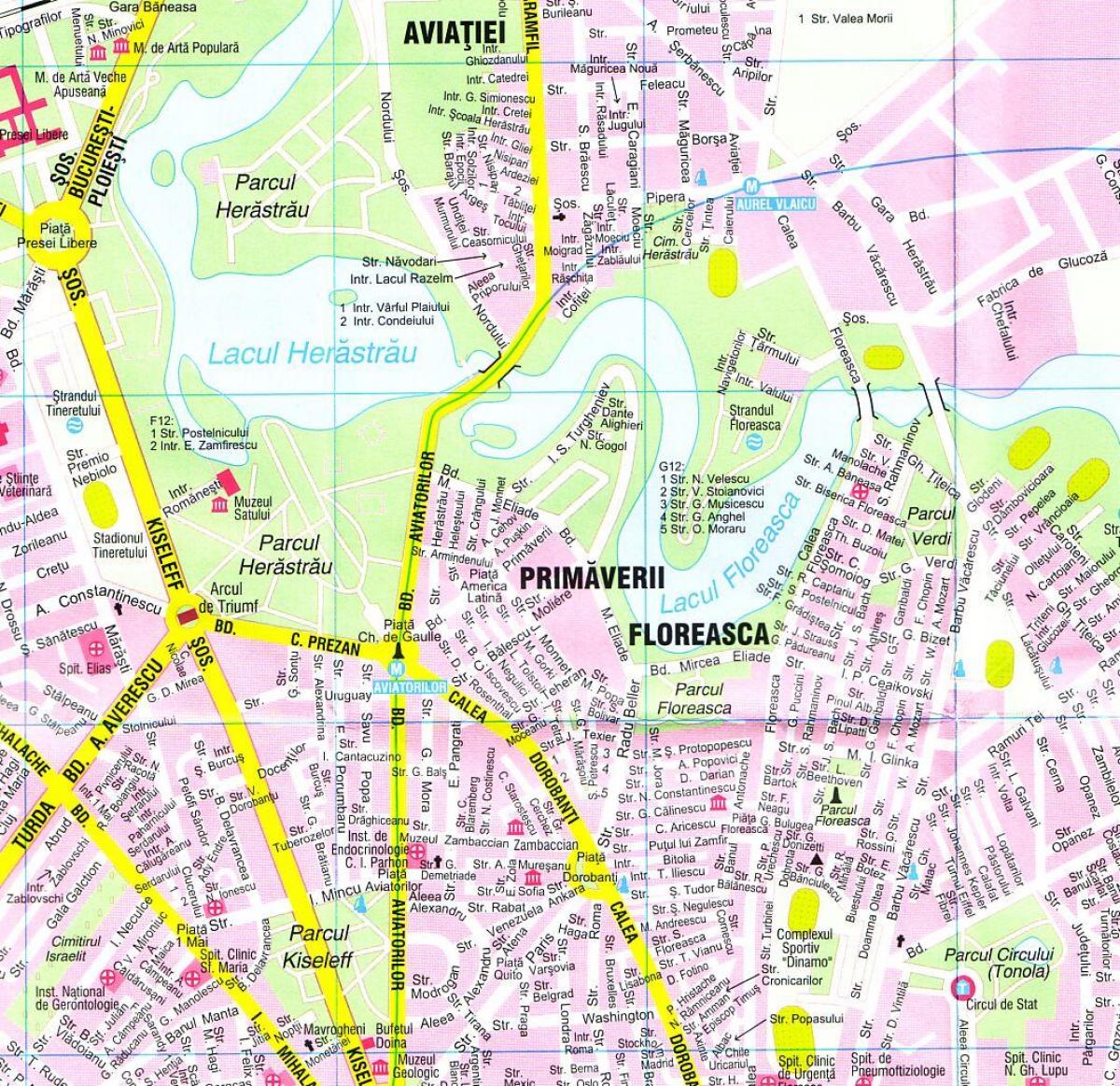 bucharest city tour χάρτης