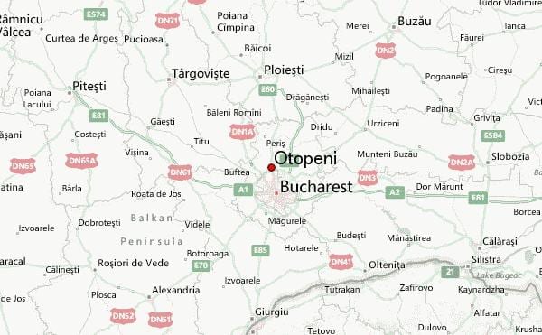 το αεροδρόμιο otopeni εμφάνιση χάρτη