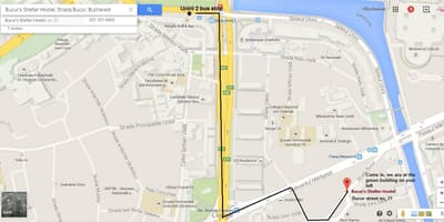 Χάρτης της hostel bucuresti