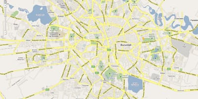 Βουκουρέστι εμφάνιση χάρτη