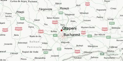 Το αεροδρόμιο Otopeni εμφάνιση χάρτη